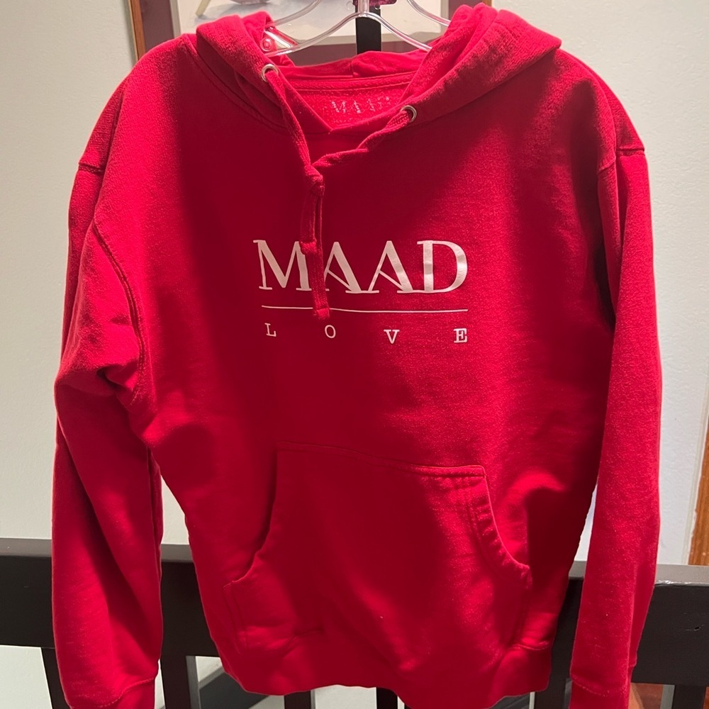 MADD Love Bright Red Hoodie Medium #202